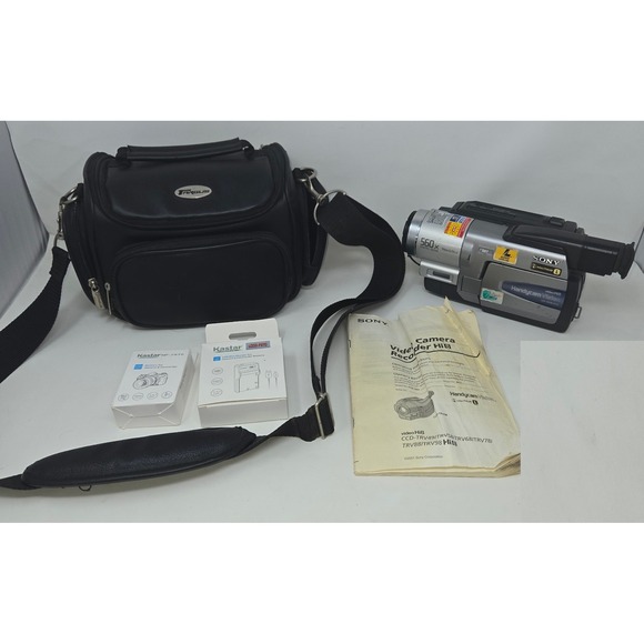 Sony CCD-TRV98 Hi8 Analog Camcorder 8MM Cassette Carry Case Hi8 Video8 Tapes - Picture 1 of 16